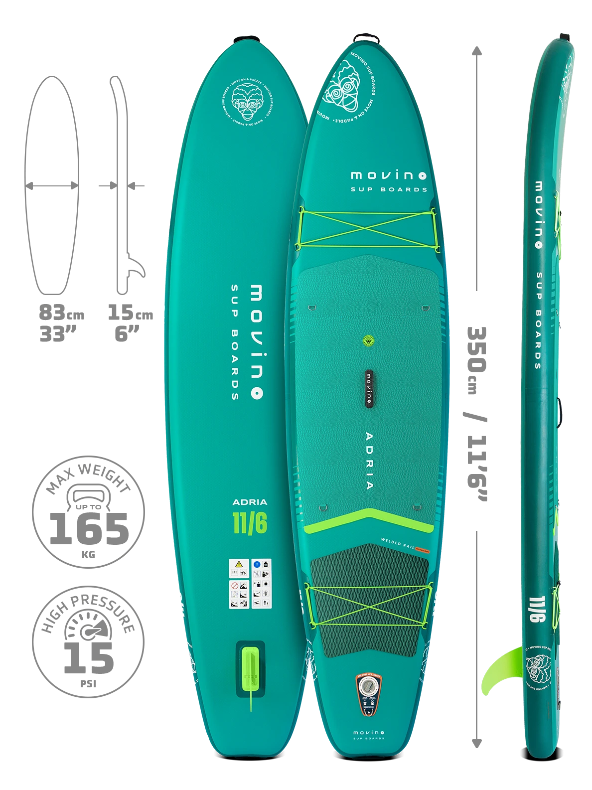 Movino Adria (teal-lime)